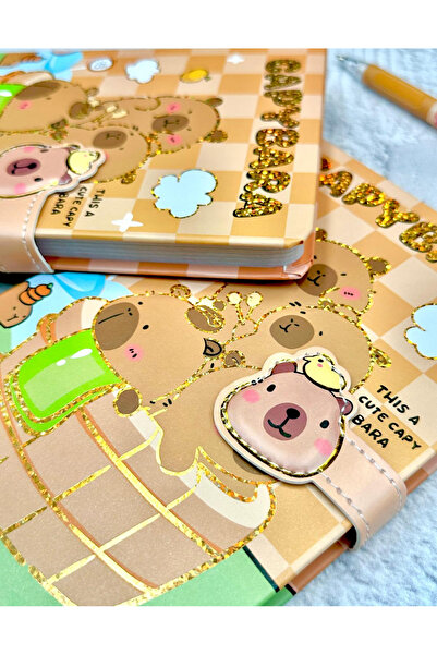 ZeCo Collection Capybara Bath Enjoyment Magnet Special Design Notebook