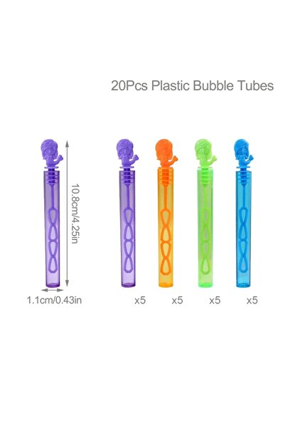 Choice 20pcs Mermaid Bubble Tube Soap Bottle Little Mermaid Birthday Party De...