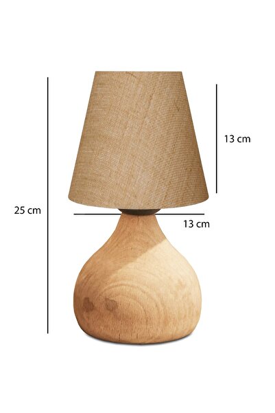 HOMİNG Vowen Natural Wooden Jute Head - Ayd-3563