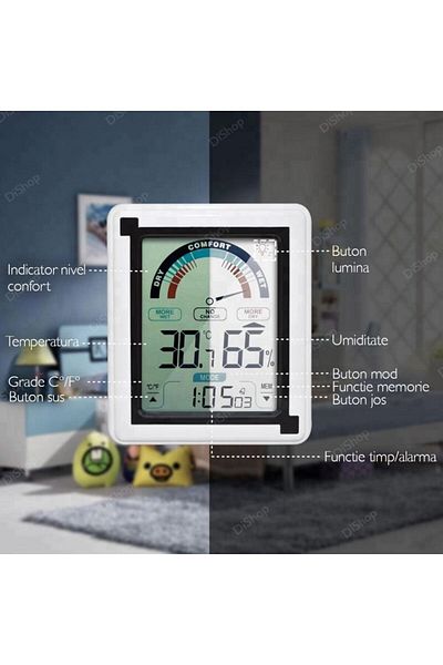 JustZEN Room Thermometer and Hygrometer JustZen™ EN-882A