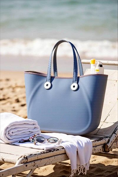QUTU Τσάντα S-bag Silicone Look Sleeve Bag - Πολλαπλών χρήσεων - Αδιάβροχη - γκρι