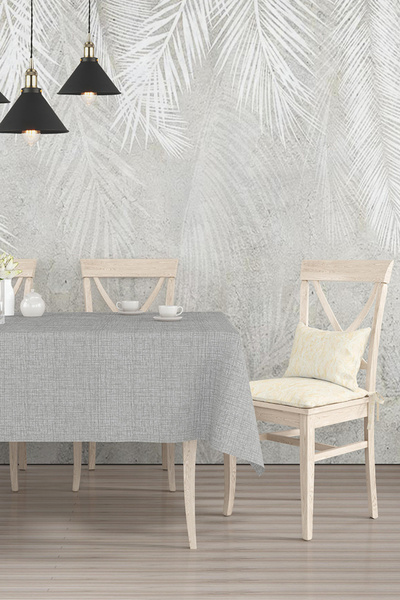 MORLİDO Yıkanabilir Silinebilir Leke Tutmaz Kumaş Görünümlü Hijyenik Masa Örtüsü