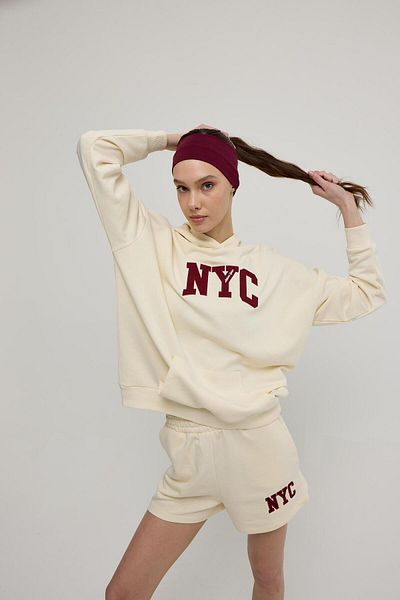 TUBİA Γυναικείο φούτερ με στάμπα Vanilla NYC