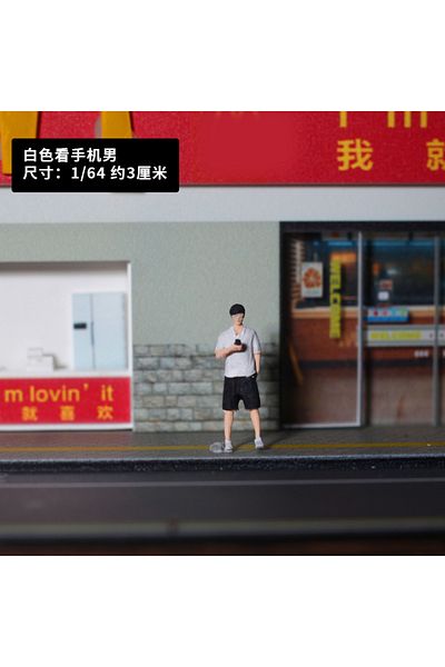 Choice 7 Painted 1/64 Cycling Boy Female Rider Auto Repair Worker Leisure Men Miniature Doll Model Mini Fi.
