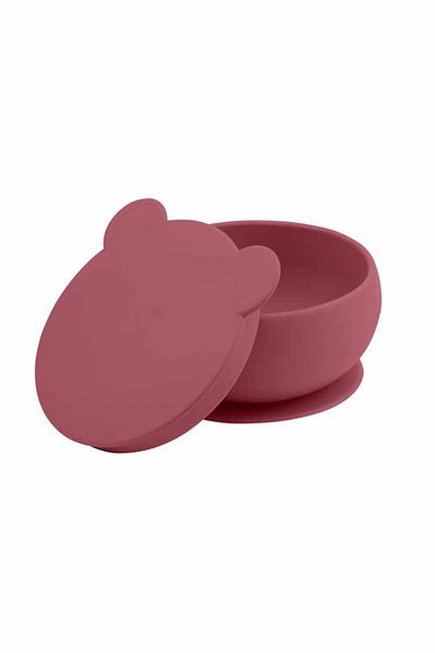 OiOi Silicone Lid Bowl with Vacuum Base Velvet Rose