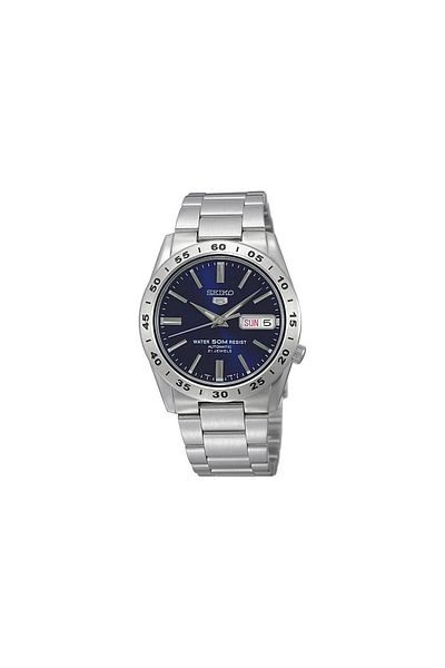 Seiko Men's Navy Blue Automatic Watch - Stainless Steel Band, Fashionable and Durable, Special Design Snkd99K1