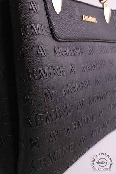 Armine Original Armine Premium Quality Women's Shoulder and Hand Bag Suitable for Daily Use Embossed Black 206