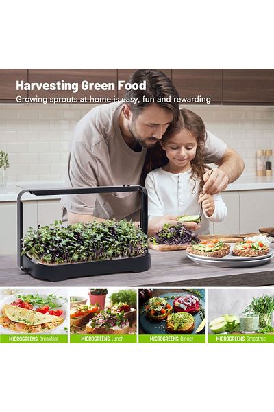RARINCARE RARINCARE Microplant and Germ Growth Kit, Hydroponic pot type, 16W UV Lamp
