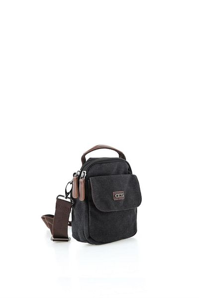 ÇÇS Μαύρη τσάντα χιαστί Unisex 31067