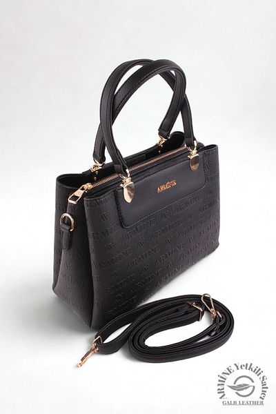Armine Original Armine Premium Quality Women's Shoulder and Hand Bag Suitable for Daily Use Embossed Black +1 206