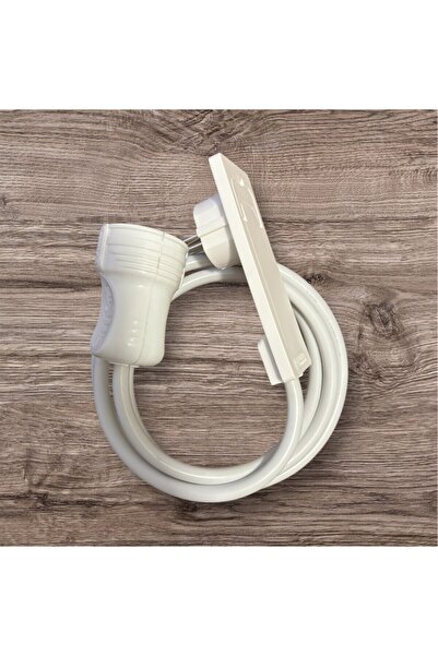 VİKO Tekli Uzatma Kablosu (3M) Ultra Ince Fiş Dar Alanlarda Maksimum Yer Tasa...