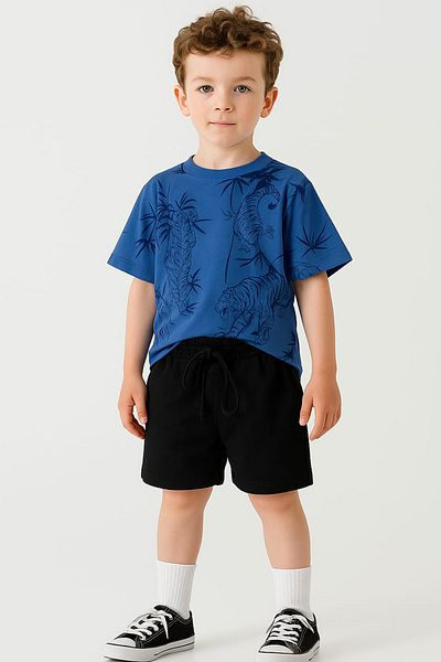 Belya Kids Wear Tiger Patterned Children's Bottom and Top Set