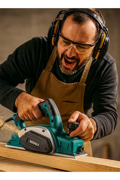 MINLI Ac Orbital Sander 82mm Powerful Electric Woodwork Tool For Precision Sanding-smoothing-shaping