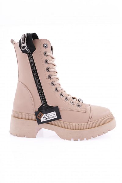 DGN K9040 Women's Summer Zippered Laced Boots