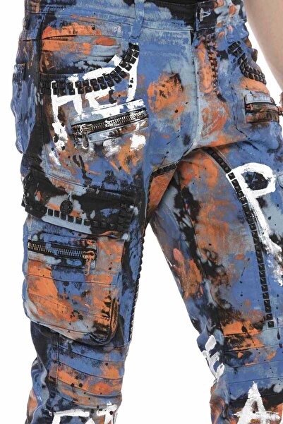 Cipo&Baxx Cd587 Кольорові фарбовані джинси для чоловіків з кишенями