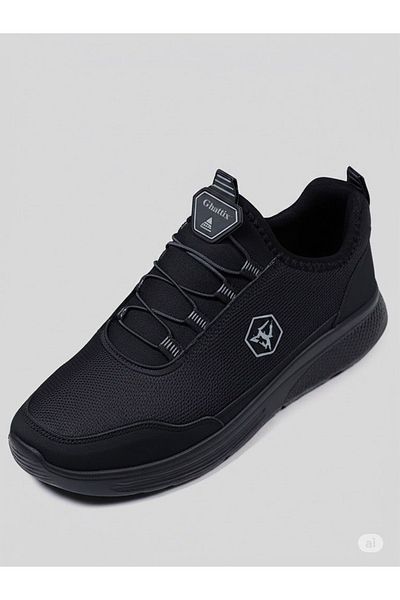 Ghattix Men's Laceless Lace-Looking Casual Sports Shoes