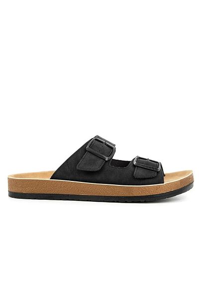 Ghattix Men's Double Buckle Slippers