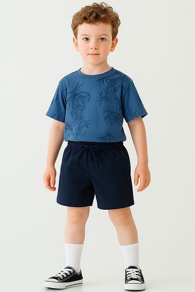 Belya Kids Wear Tiger Patterned Children's Bottom and Top Set