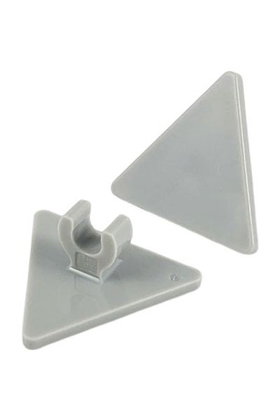LEGO Original accessory custom minifigure road sign 2 x 2 triangle road sign light gray 2pcs