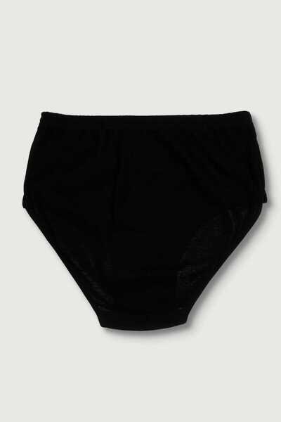 Berrak Chiloți bato cu talie înaltă din bumbac, negri, 3 pachete