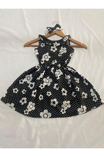 TNY Rochie pentru fetiță cu fundă cu imprimeu floral