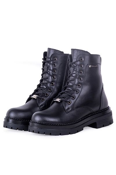 Pierre Cardin 54061 Γυναικείες μπότες με κορδόνια από γνήσιο δέρμα