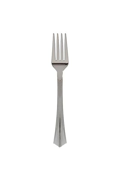 Party 18 Metal Look Plastic Forks