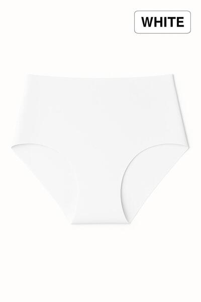 Adeniz Pachet de 5 slip bikini cu talie extra înaltă tăiată cu laser – fără sudură, fără sudură, flexibil, moale (MOLD CONFOR)