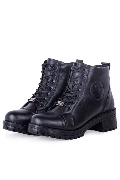 Pierre Cardin 54062 Γυναικείες μπότες με κορδόνια από γνήσιο δέρμα