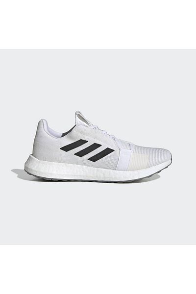 adidas Kids Boy Senseboost Go Lace Up Running Shoes, White