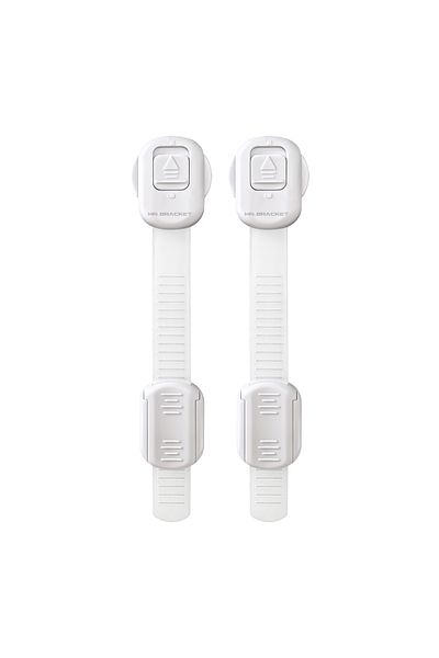 MR.BRACKET 2-Piece High Security Lock Adjustable Baby Child Refrigerator Oven Toilet Seat Cabinet Drawer Lock