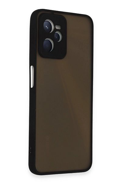CepteToptan حافظة ريلمي C35 غطاء سيليكون مونتريال - أسود - MKİ7613-5661