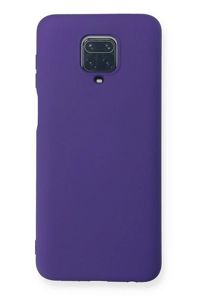 CepteToptan حافظة هاتف Xiaomi Redmi Note 9 Pro مصنوعة من السيليكون المخملي الداخلي - أرجواني - MKİ8526-5801
