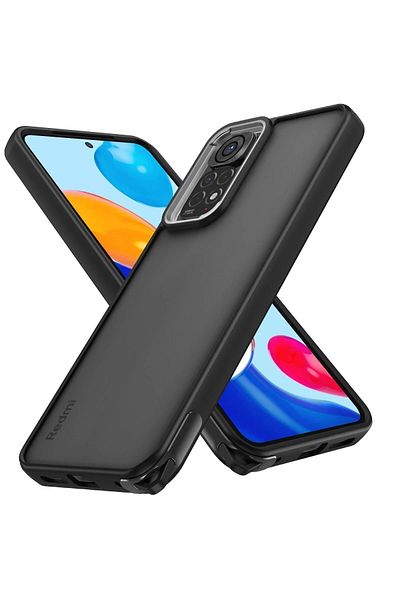 CepteToptan غطاء حماية أنيق لهاتف Xiaomi Redmi Note 11 - أسود - MKİ4844-5221
