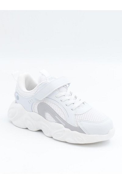 Cool Kelvin 31-36 Pantofi sport albi pentru copii
