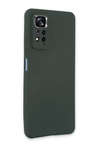 CepteToptan جراب هاتف Xiaomi Redmi Note 11 Pro سيليكون أول - أخضر داكن - MKİ8447-9279