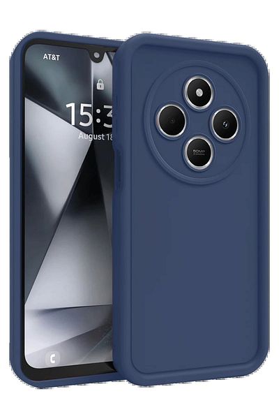CepteToptan حافظة هاتف Xiaomi Redmi 14C من السيليكون - أزرق داكن - MKİ9562-3519