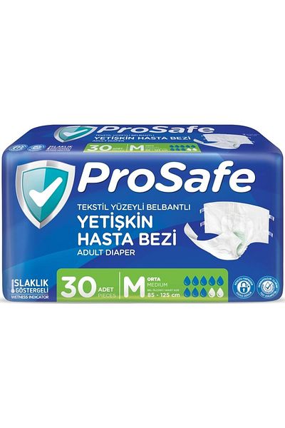 Canped Prosafe Patient Waist Band – Textile Surface – Medium Size (m) – 30 Pieces