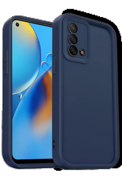 CepteToptan حافظة اوبو A74 4G سيليكون فييرا - أزرق داكن - MKİ9117-2041