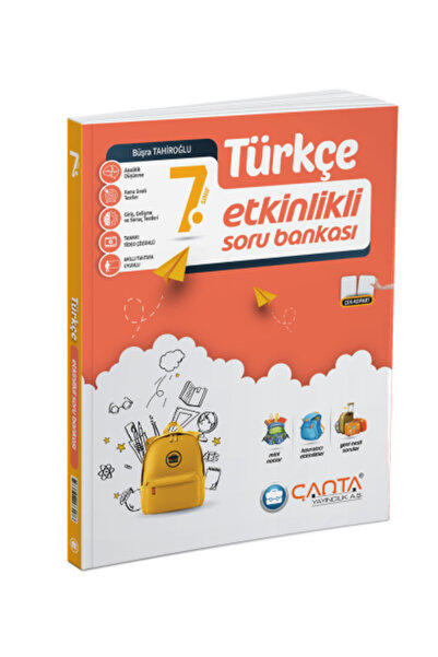 Çanta Yayıncılık 7.Sınıf Türkçe Etkinlikli Kazanım Sıralı Soru Bankası Yeni