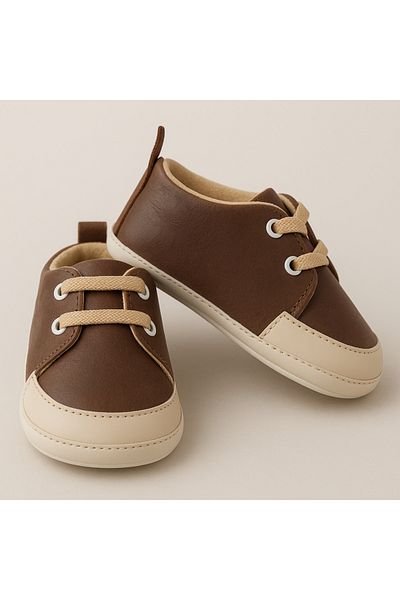 Bebisso Brown Stylish Suede Baby Boy Booties Shoes - Chococool