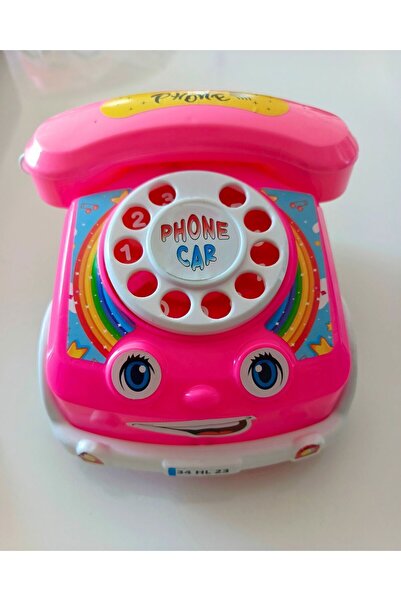 Hilal Baby Toys لعبة الهاتف الدوارة - هاتف السيارة باللون الوردي
