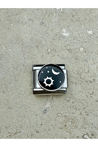 Snartun Moon Star Figured Steel Charm I Italian Bracelet Steel Charm I Steel ...