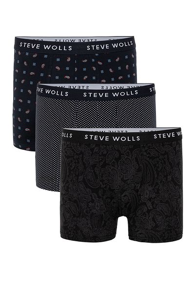 Steve Wolls Ανδρικά μπόξερ 3 τεμαχίων με μικτά σχέδια - 23653