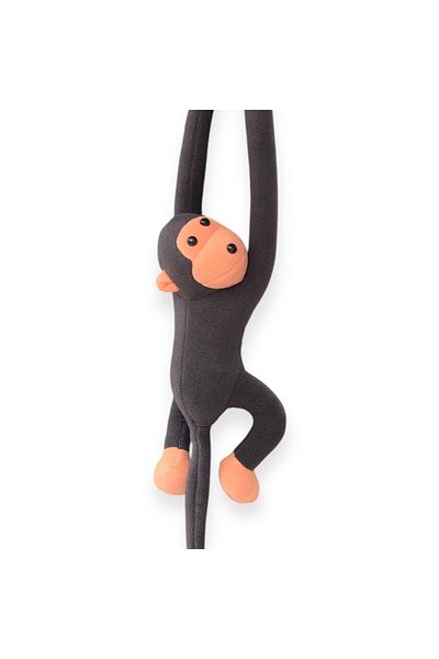UgurToyss Dark Gray Plush Toy Monkey, Cute, Gift Monkey Toy 70 cm