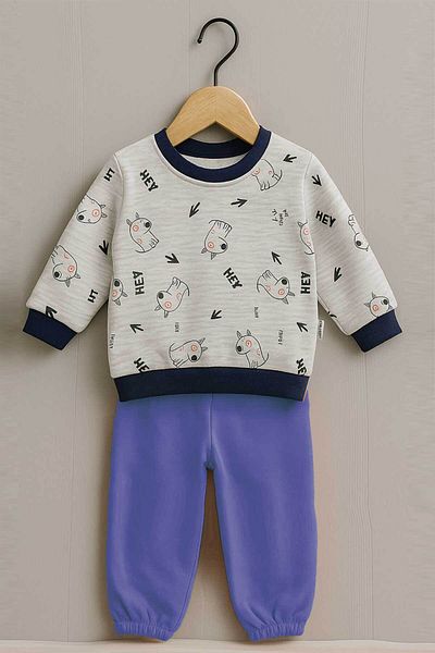 Peki Baby Buy 5 Pay 4 Newborn Children Boy Cotton Without Sardon Narrow Mold Puppy Printed Set 2 Pieces 14666