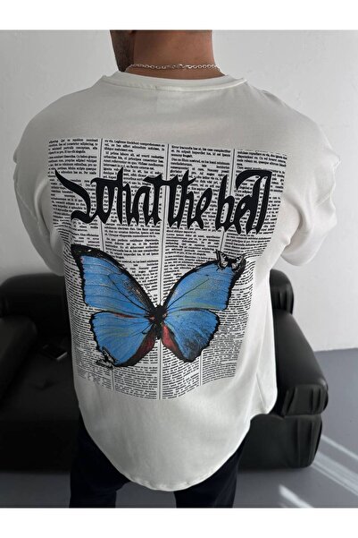 İLKCET MODA Μπλουζάκι Unisex με στάμπα με πεταλούδα