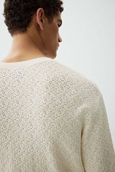 H&M Regular Fit Textured-knit T-shirt