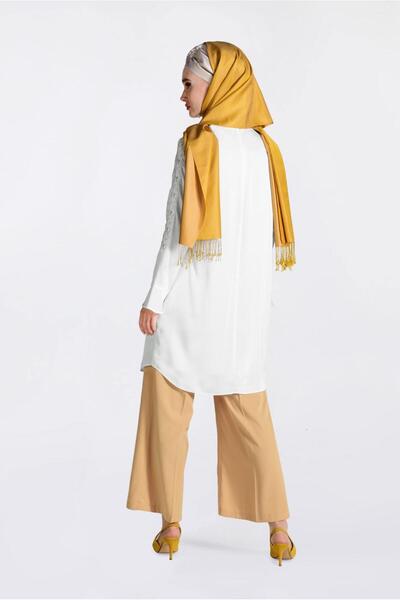 Alvina 4301 Model Guipure and Stone Detailed Tunic