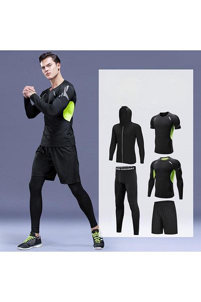 Generic 5 Piece Sportswear Set Green Xl